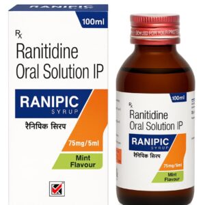 RANIPIC SYRUP
RANITIDINE ORAL SOLUTION UP 75MG/5ML 12