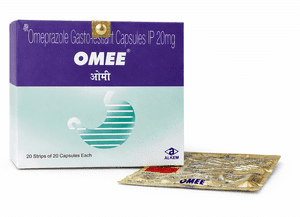 OMEE – Omeprazole Gastro-Resistant Capsules I.P. (Alkem) – 20 Capsules