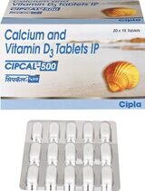 CIPCAL 500 – Calcium & Vitamin D3 Tablets IP