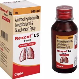 Rexcof LS Syrup | Ambroxol, Levosalbutamol & Guaiphenesin | Cough Relief Syrup