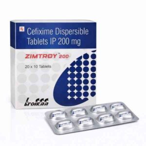 ZIMTROY 200 Tablet – Cefixime Dispersible 200 mg