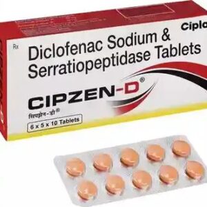 CIPZEN-D Tablet – Diclofenac Sodium & Serratiopeptidase