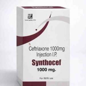 Synthocef 1000 mg Injection – Ceftriaxone Injection IP (1 g)