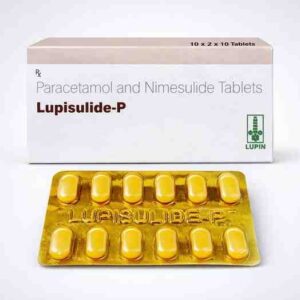 Lupisulide-P Tablet – Paracetamol & Nimesulide - gold color