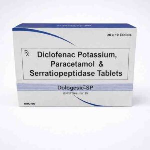 Dologesic-SP Tablet – Paracetamol, Diclofenac Potassium & Serratiopeptidase