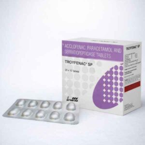 TROYFENAC® SP Tablet – Aceclofenac, Paracetamol & Serratiopeptidase