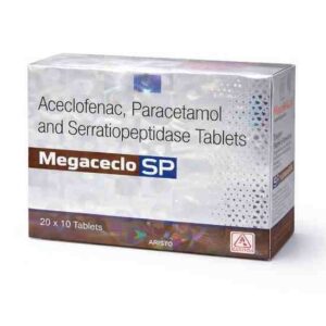 Megaceclo SP Tablet – Aceclofenac, Paracetamol & Serratiopeptidase