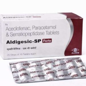 Aldigesic-SP Forte — Aceclofenac, Paracetamol & Serratiopeptidase Tablets