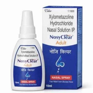NosyClear Adult — Xylometazoline Hydrochloride Nasal Solution IP (10 ml)