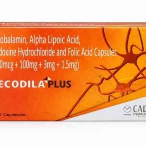 MECODILA PLUS — Methylcobalamin 1500 mcg + Alpha Lipoic Acid 100 mg + Pyridoxine HCl 3 mg + Folic Acid 1.5 mg Capsules